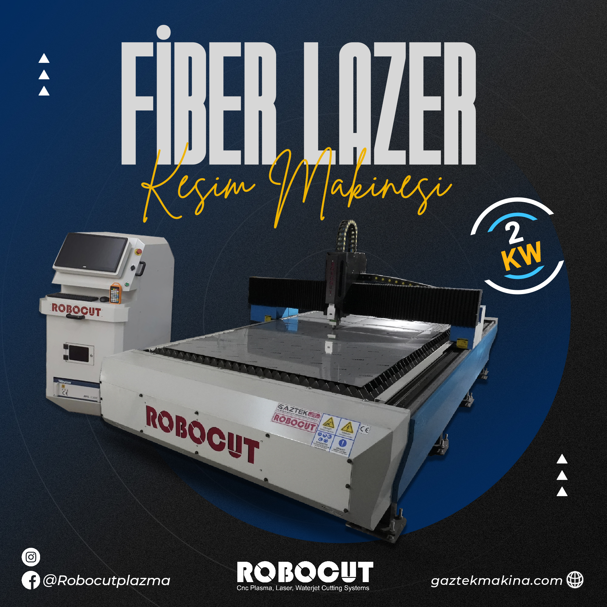 Robocut | Gaztek Makina CNC Plazma Kesim Makinaları